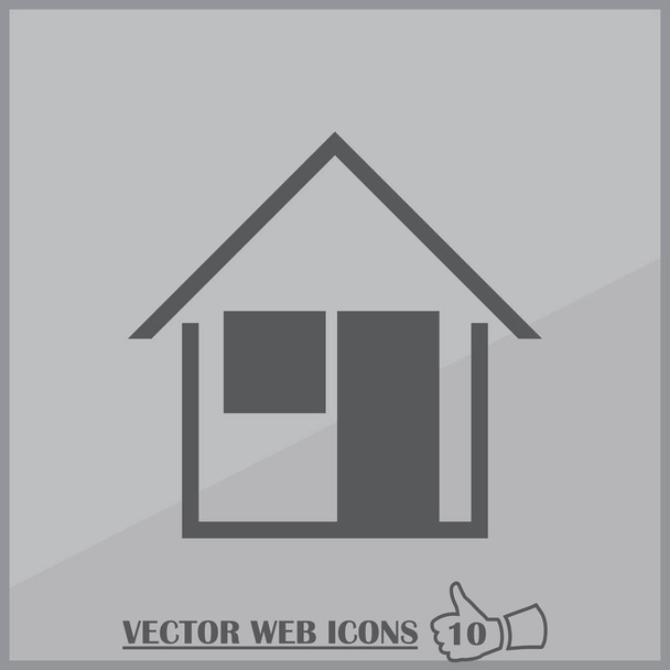 Dom w stylu web design. wektor ikona - Wektor, obraz