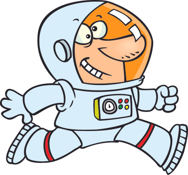 αστροναύτης κινουμένων σχεδίων - Διάνυσμα, εικόνα