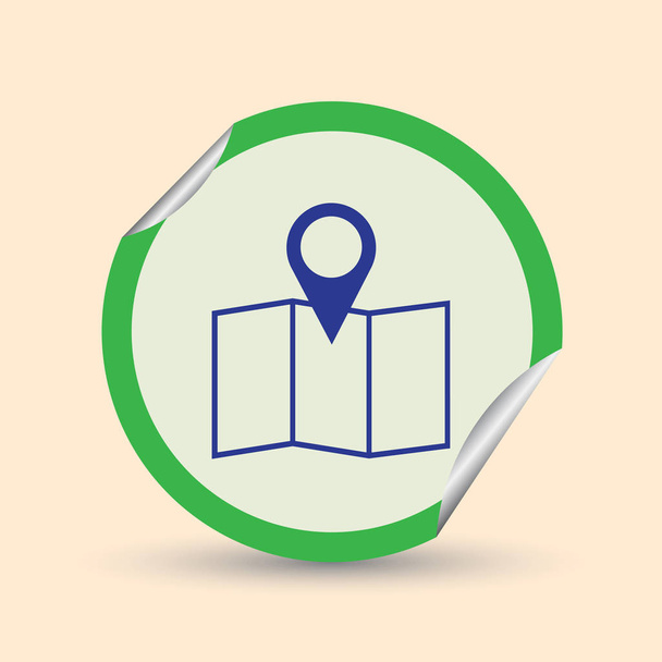 Map pointer icon. web design style - Vector, Image