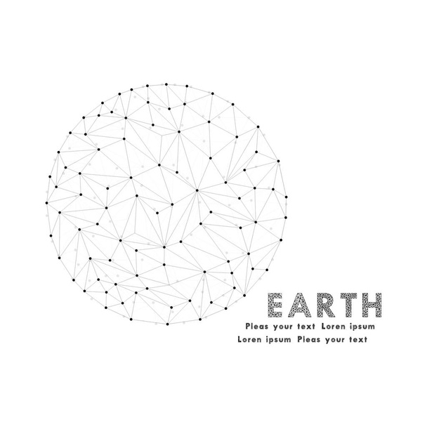 Проектирование сетей - Globe Design. Многоугольник Земли, eps 10
 - Вектор,изображение