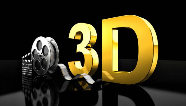 3d movie concept - Фото, изображение