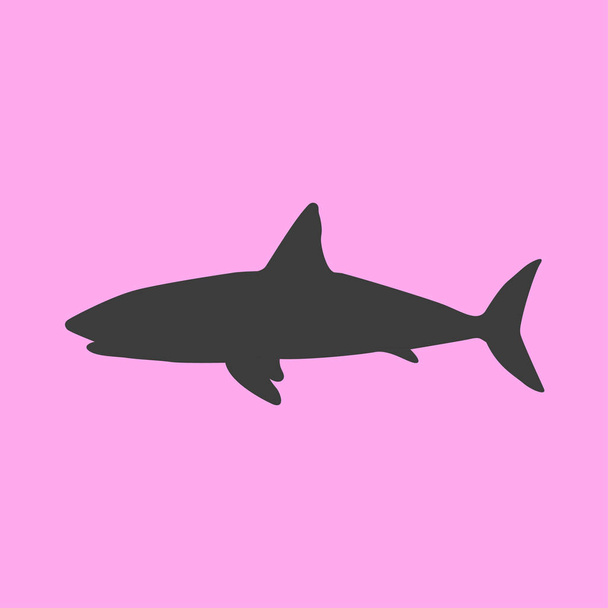 cápa ikon illusztráció - Vektor, kép