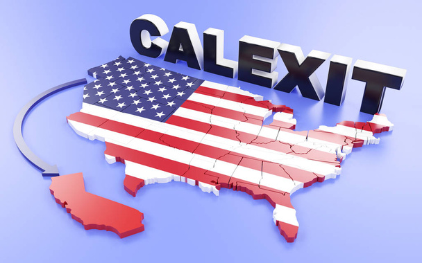 California want's to leave the USA - Photo, Image