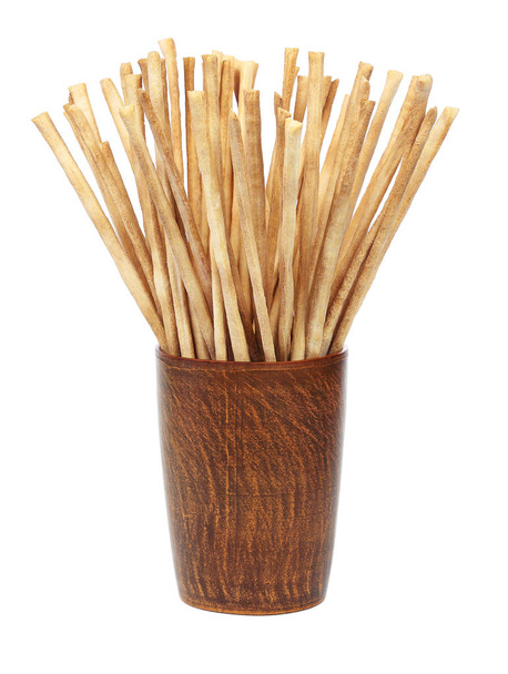 Knapperig krokante lange breadsticks - Foto, afbeelding