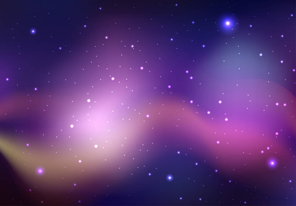 background of space with stars  - Vetor, Imagem