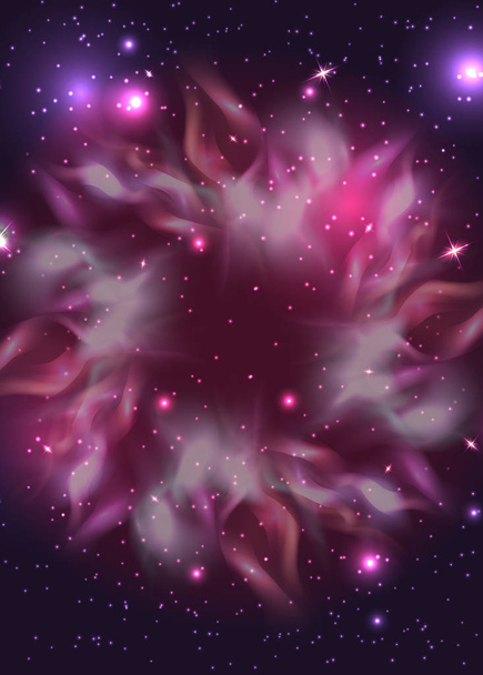 Galactic background with stars - Вектор,изображение