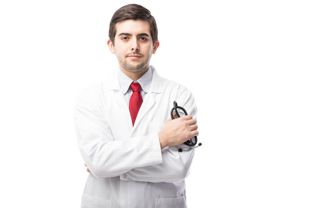 jovem médico vestindo jaleco
 - Foto, Imagem