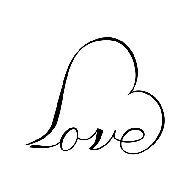  Valentine Love nápis - Vektor, obrázek