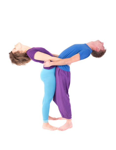 slanke flexibele paar - Foto, afbeelding