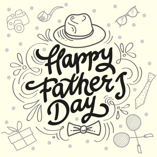Happy Fathers Bow Tie - Vector, Image