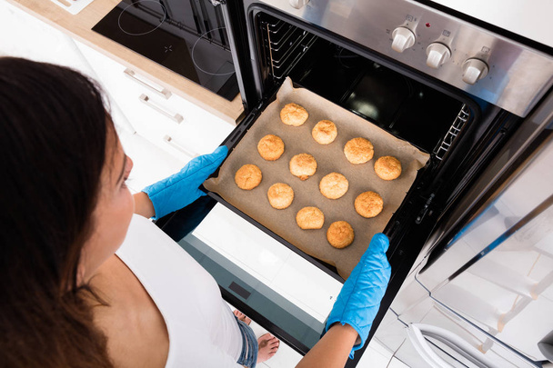 Woman Baking Cookies - Photo, image