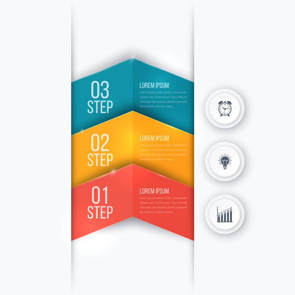 Business project template with arrows - Vettoriali, immagini
