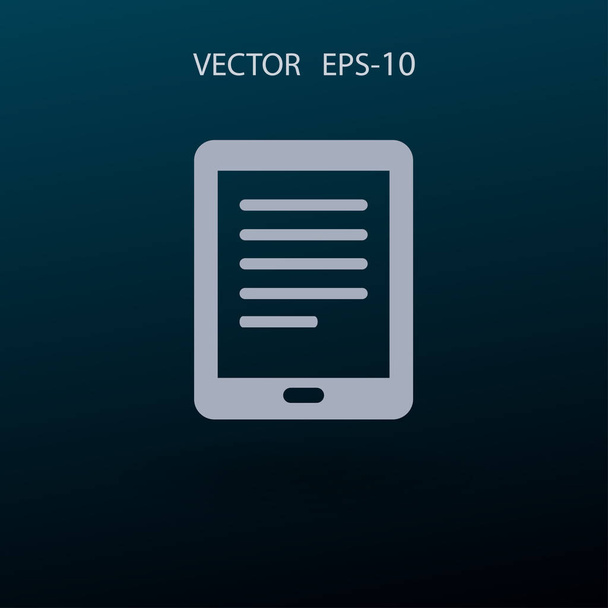 Flat icon of touchpad. vector illustration - Vettoriali, immagini