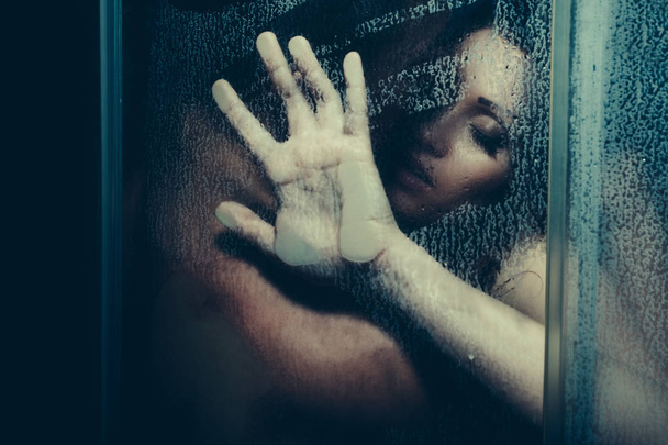 sexy couple in shower - Photo, image