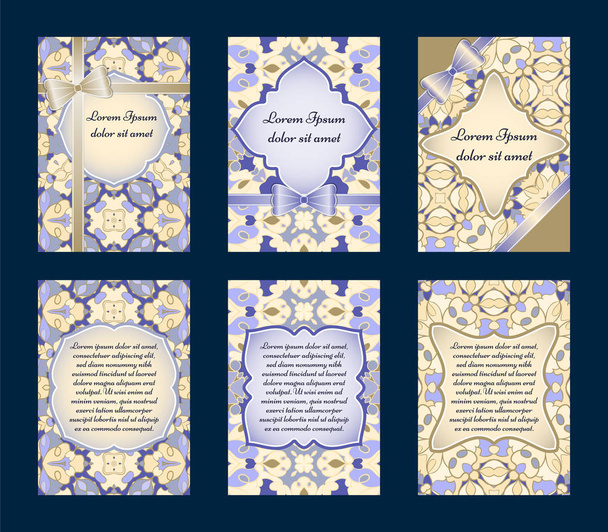 Set of greeting cards - Vetor, Imagem