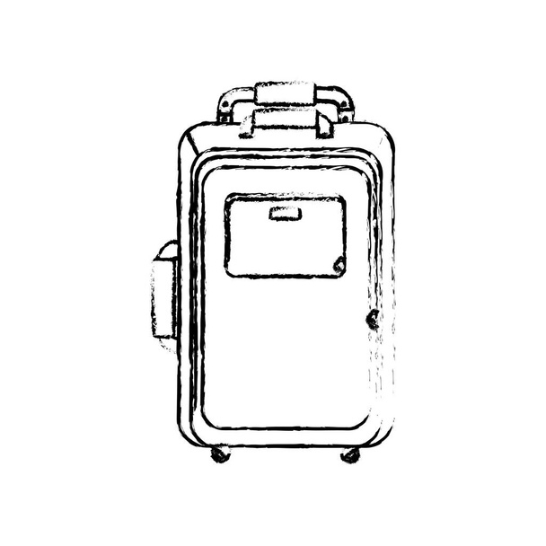 Travel suitcase isolated - Vector, Image