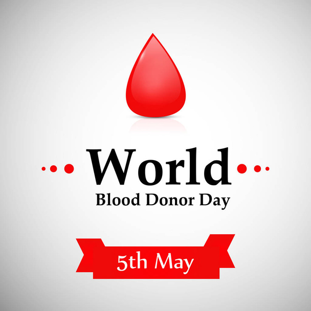 Εικονογράφηση του φόντου για την παγκόσμια ημέρα αιμοδοσίας - Διάνυσμα, εικόνα