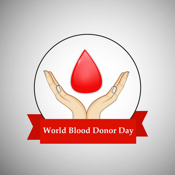 Иллюстрация фона к Всемирному дню донора крови
 - Вектор,изображение