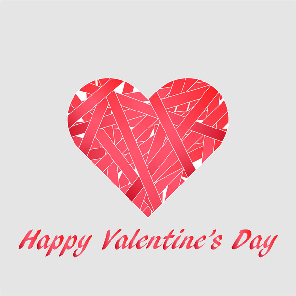 поздравительная открытка на день Святого Валентина 2
 - Вектор,изображение