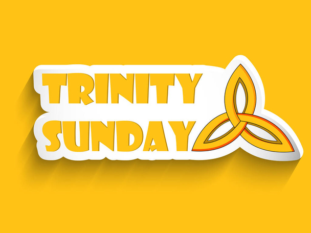 Illustratie van Trinity zondag achtergrond - Vector, afbeelding