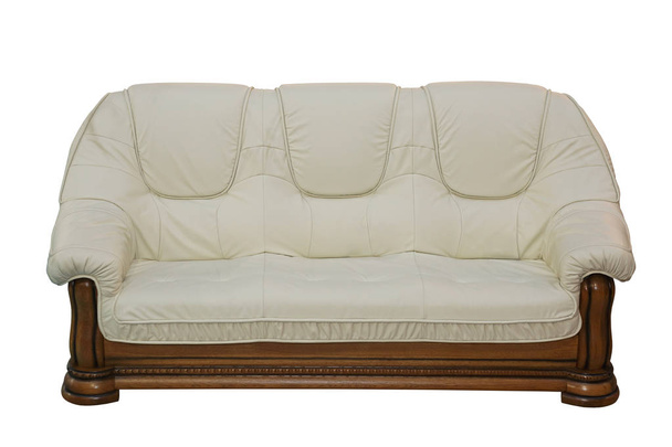 Leather Sofa Isolated - Fotó, kép
