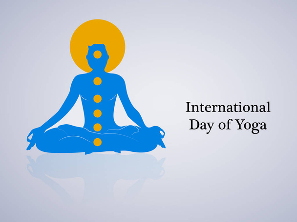 Nemzetközi jóga nap elem illusztrációja - Vektor, kép