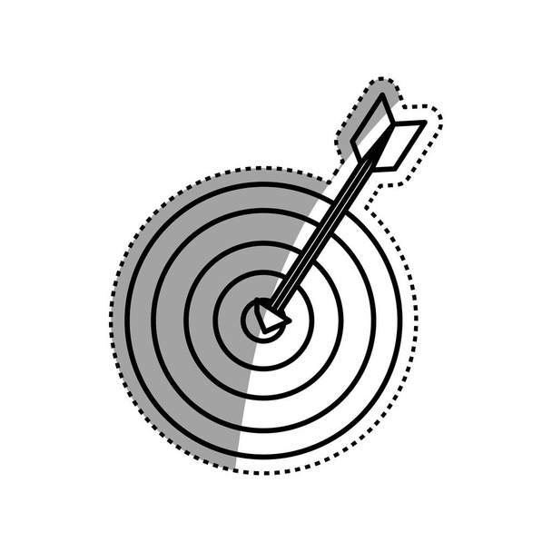 Símbolo de alvo dartboard
 - Vetor, Imagem