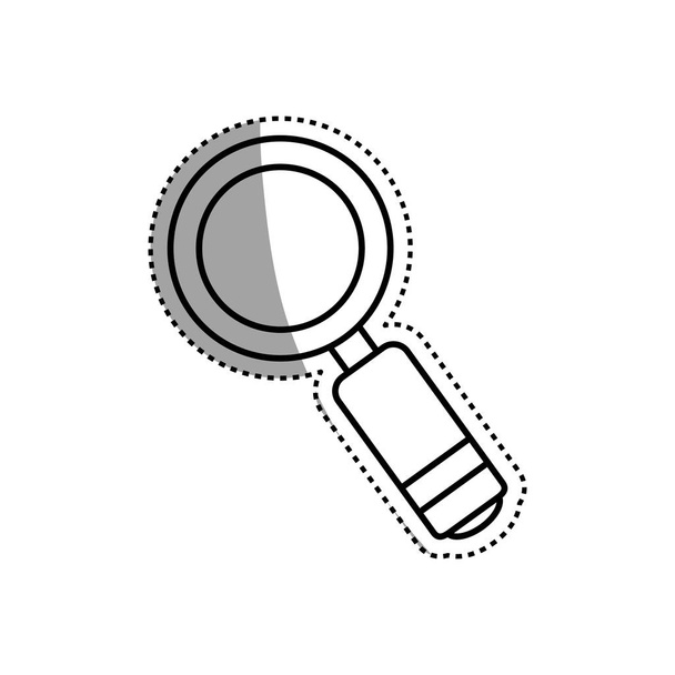 Magnifying glass lupe - Vector, Image