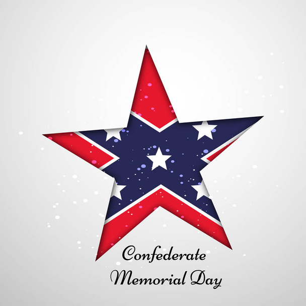 illustrazione di elementi di sfondo di Giorno commemorativo confederato
 - Vettoriali, immagini
