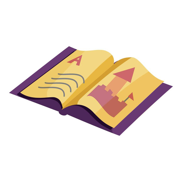 Abc icona del libro, stile cartone animato
 - Vettoriali, immagini