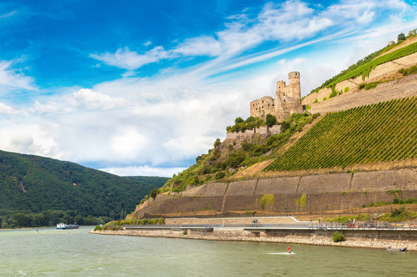 Romantic castle in Rhine valley - Valokuva, kuva