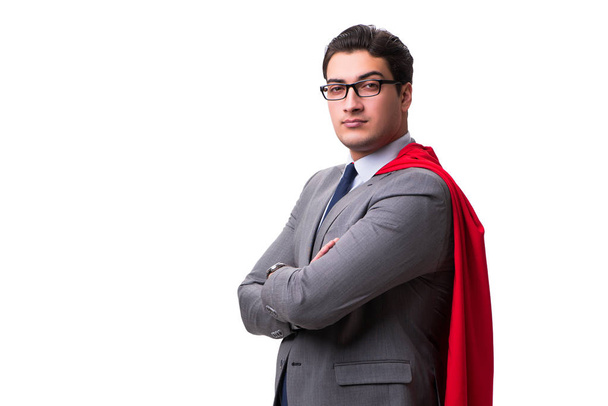 Super sankari liikemies eristetty valkoinen - Valokuva, kuva