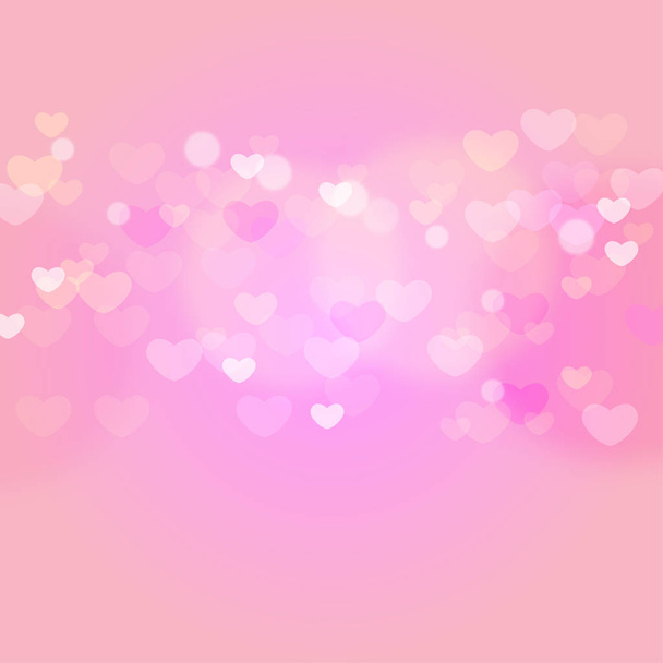 Herzen in süßem rosa Licht - Vektor, Bild