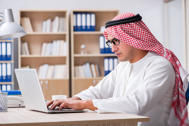 Young arab businessman in business concept - Photo, Image