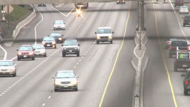 Traffic in Portland, Oregon over freeway. - Footage, Video