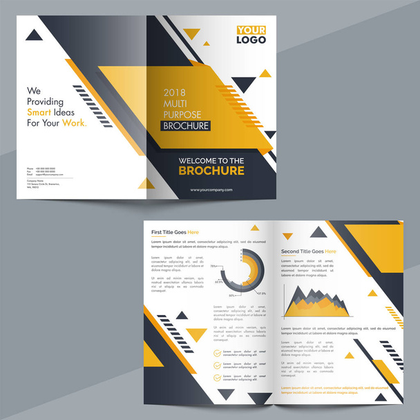 Professional Business Brochure design. - Vector, Image