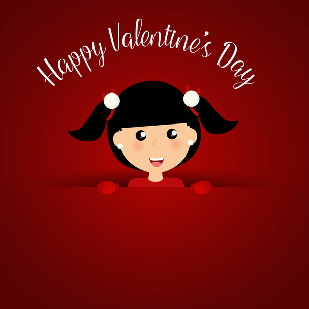 Valentines day background design. Vector illustration - Vetor, Imagem