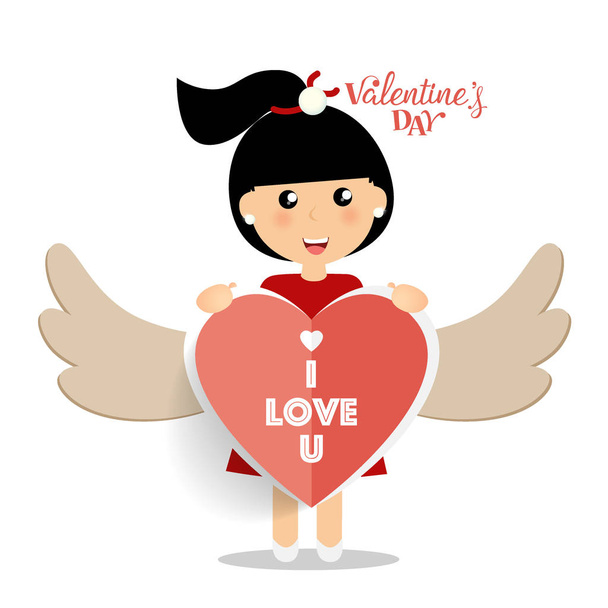 Valentines day background design. Vector illustration - Vecteur, image