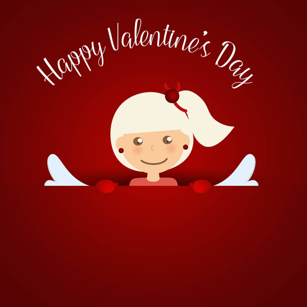 Valentines day background design. Vector illustration - Вектор, зображення