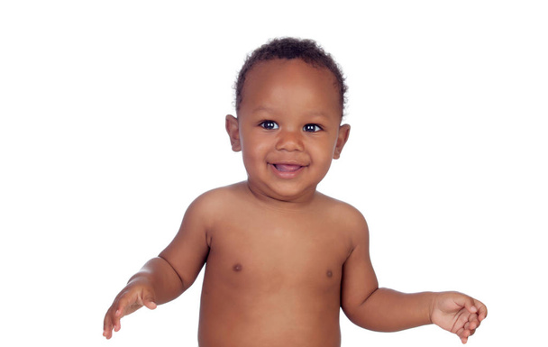 Funny and happy african baby  - Photo, Image