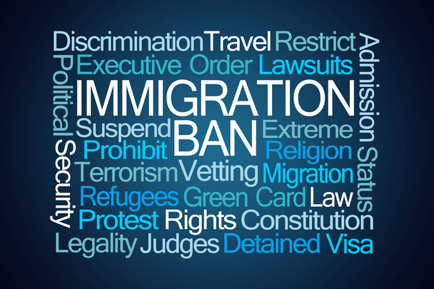 L’immigration Ban Word Cloud - Photo, image
