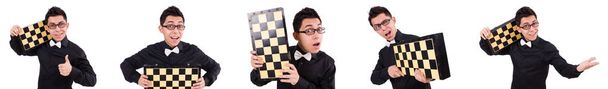 Забавні шахісти ізольовані на білому
 - Фото, зображення