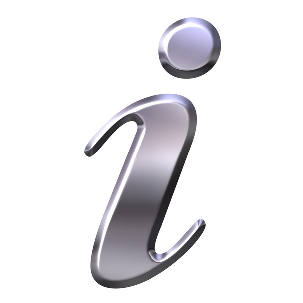silbernes Informationssymbol - Foto, Bild