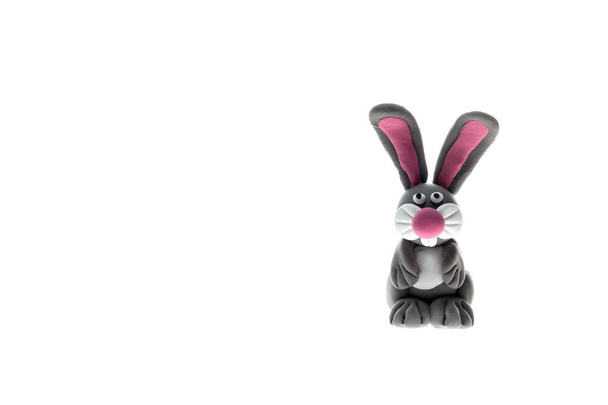 Фигура кролика из пластилина
 - Фото, изображение