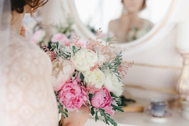 wedding bouquet in hands  - Photo, Image