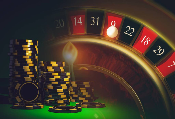 Roulette-Casinospiele - Foto, Bild