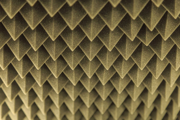 caoutchouc mousse acoustique à texture triangulaire gris foncé
 - Photo, image