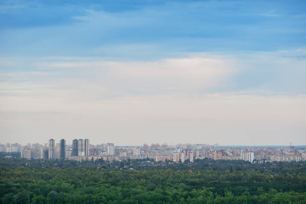 panorama of the city with a bird-eye view - Zdjęcie, obraz