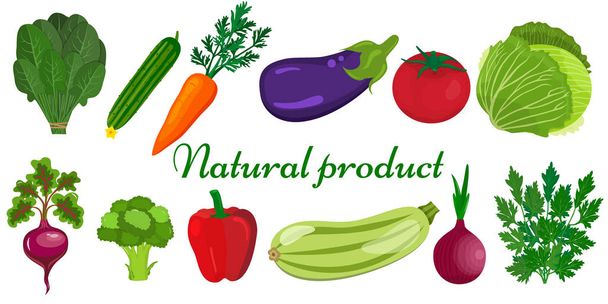 Fondo de menú de comida ecológica. Alimentos orgánicos frescos, fondo de vector de alimentación saludable con lugar para el texto
. - Vector, imagen