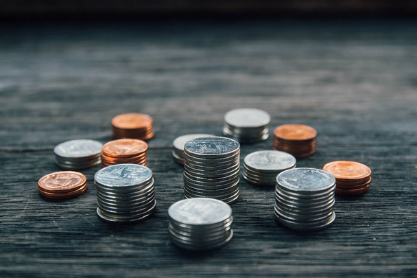 Тайський бат монети і гроші фону - Фото, зображення